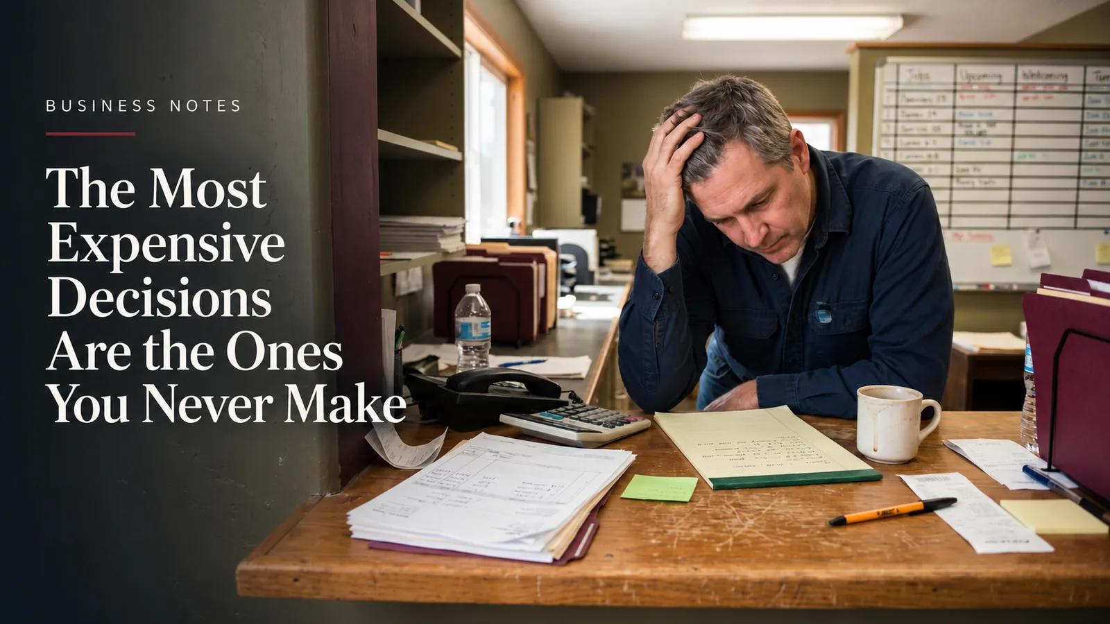 Business owner considering a difficult decision — Business Notes by Moore Business Consulting